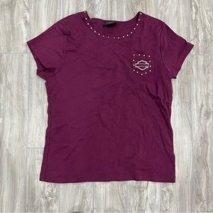 y2k harley davidson pocket tee